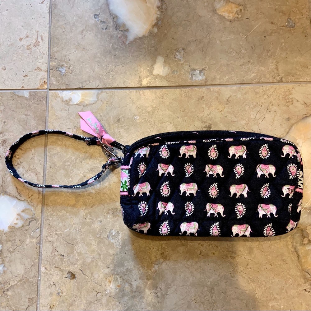 Vera Bradley Pink Elephant Wristlet